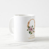 Mug LETTRE FLEURIE OR ACTUELLE Q | Monogramme (Devant gauche)