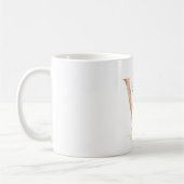 Mug LETTRE FLEURIE OR ACTUELLE W | Monogramme (Gauche)