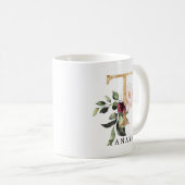 Mug LETTRE FLEUVE ROUGE VERT ROUGE Élégante T (Devant droit)