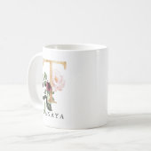 Mug LETTRE FLEUVE ROUGE VERT ROUGE Élégante T (Devant gauche)