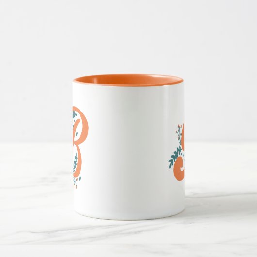 Mug LETTRE Florale B (Centre)