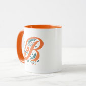 Mug LETTRE Florale B (Devant gauche)