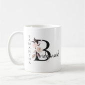 Mug LETTRE Florale BOHO MAÎTRISE (Gauche)
