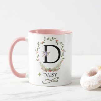 MUG LETTRE FLORALE COTE D MONO