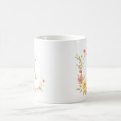 Mug Lettre florale initiale K cadre floral (Centre)