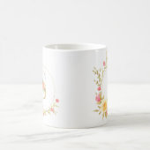 Mug Lettre florale initiale S cadre floral (Centre)