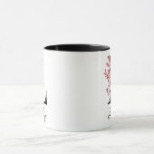 Mug Lettre florale L Monogramme Rose Dusté (Centre)