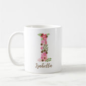 Mug LETTRE Florale MONGRAPHIQUE I PERSONNALISÉE (Gauche)