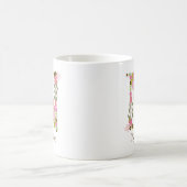 Mug Lettre florale monographique N personnalisée (Centre)