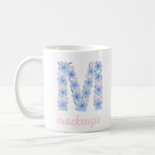 Mug LETTRE Florale Pastel M MONO