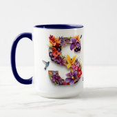 Mug LETTRE Florale personnalisée S (Gauche)