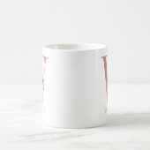 Mug Lettre Florale Rose Initiale W (Centre)