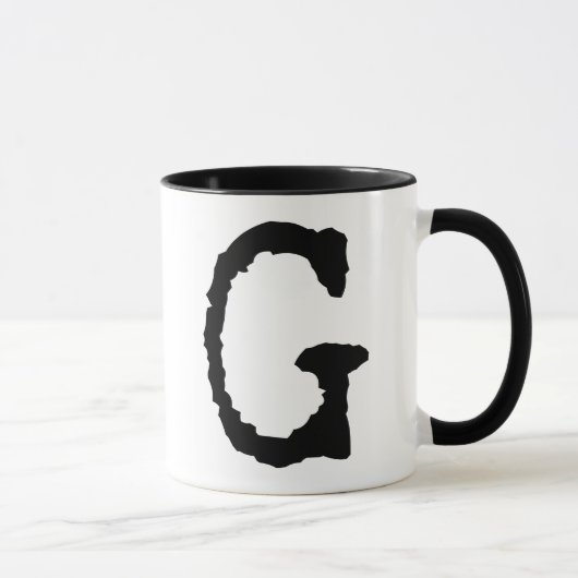 Mug Lettre G (Droite)