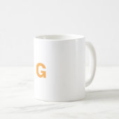 Mug lettre G customisée (Devant droit)
