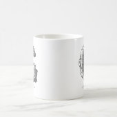 Mug Lettre G Monogramme Nom moderne (Centre)