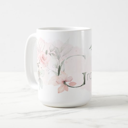 Mug Lettre G Rose rose rose rose pâle (Devant gauche)