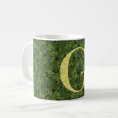 Mug Lettre G vert foncé et jaune (Devant gauche)