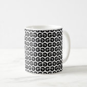 Mug LETTRE GRECQUE G Motif Alphabet (Devant droit)