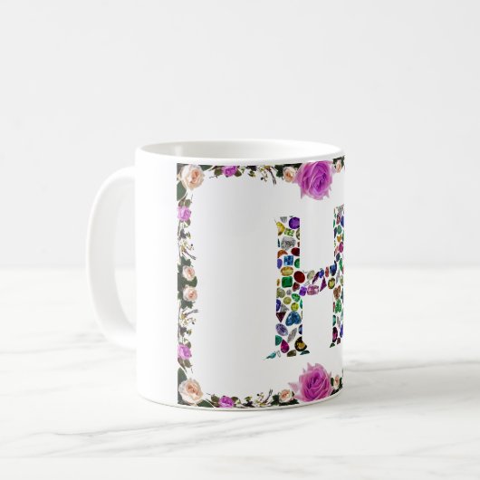 Mug Lettre H Monogramme (Devant gauche)