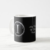 Mug Lettre I argent givré (Devant gauche)