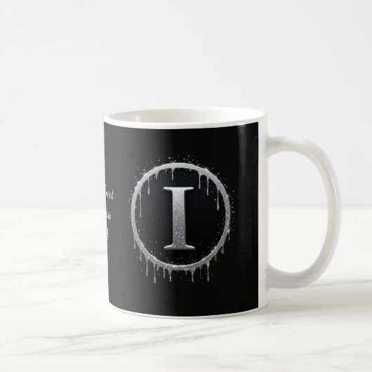 Mug Lettre I argent givré (Droite)