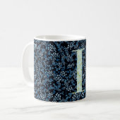 Mug Lettre I bleu et vert liberté (Devant gauche)