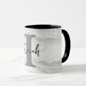 MUG LETTRE I MONOGRAPHIQUE MOBILE ET CLASSIQUE EN MARB (Devant droit)