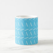 Mug Lettre initiale A, Aqua Blue (Centre)