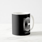 MUG LETTRE INITIALE C - NOM D'ALPHABET C (Devant droit)