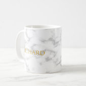 Mug Lettre initiale de la Couronne royale Nom du monog (Devant gauche)