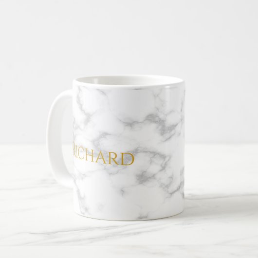 Mug Lettre initiale de la Couronne royale Nom du monog (Devant gauche)