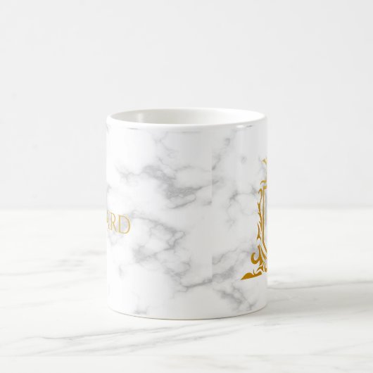 Mug Lettre initiale de la Couronne royale Nom du monog (Centre)