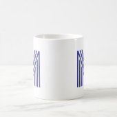 Mug Lettre initiale de monogramme simple minimal moder (Centre)