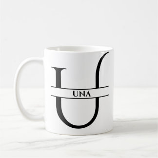 Mug Lettre initiale élégante personnalisée U