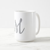 MUG LETTRE INITIALE GRECQUE CHIC MOYENNE (Devant droit)