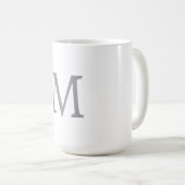 MUG LETTRE INITIALE GRECQUE CHIC MOYENNE (Devant droit)