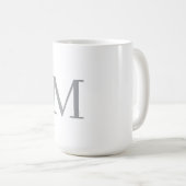 MUG LETTRE INITIALE GRECQUE CHIC MOYENNE (Devant droit)