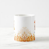 Mug Lettre initiale H Feuilles automnales Monogrammes (Centre)