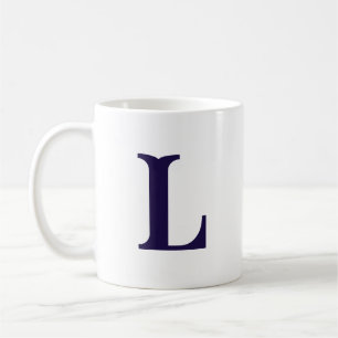 Mug Lettre Initiale Lettre Moderne Moderne Monogramme