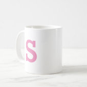 MUG LETTRE INITIALE MINIMALE MOINDRE MONOGRAPHIQUE JOL (Devant gauche)