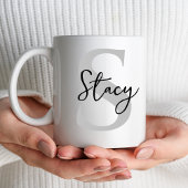 Mug LETTRE INITIALE MINIMALE MONogramme Cadeaux de Noë