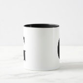 MUG LETTRE INITIALE MOMOGRAPHIQUE NOIR (Centre)