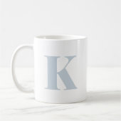 Mug Lettre initiale Monogramme Moderne tendance Bleu c (Gauche)
