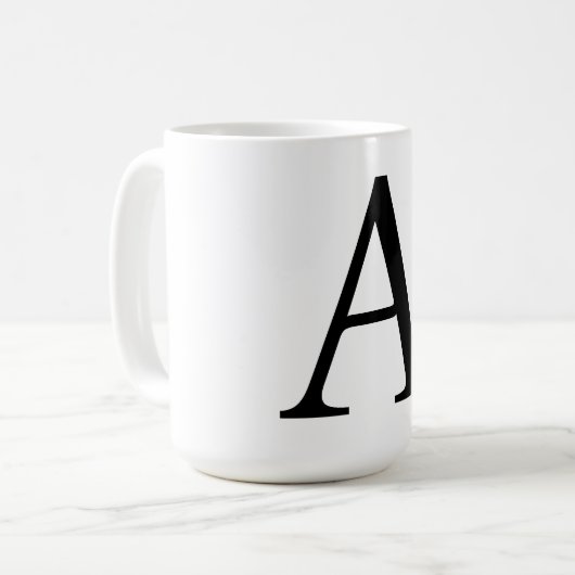 MUG LETTRE INITIALE MONOGRAPHIQUE CONTINUE (Devant gauche)