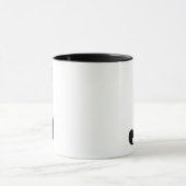 MUG LETTRE INITIALE MOYENNE J NOIR ET BLANC (Centre)