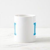 MUG LETTRE INITIALE MOYENNE PERSONNALISÉE BLANC (Centre)