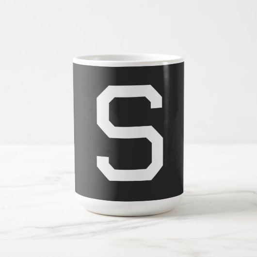 MUG LETTRE INITIALE NOIRE ET BLANCHE MINUSCULE MONOMOB (Centre)