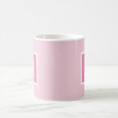 Mug Lettre initiale rose et blanc (Centre)