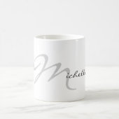 Mug Lettre initiale tendance et nom Calligrahy Chic (Centre)