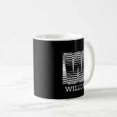 MUG LETTRE INITIALE W - ALPHABET NOM W (Devant droit)